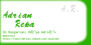 adrian repa business card